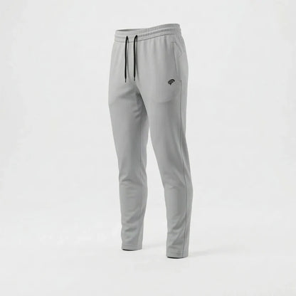 Men’s Premium Sports Track Pants with Side Chain Zip Pocket - Black